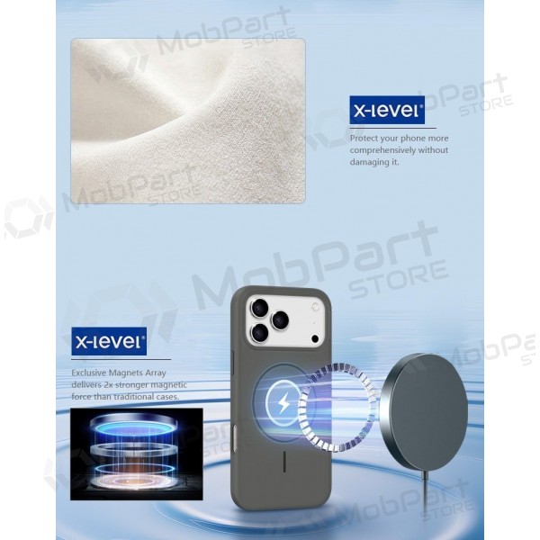 Samsung Galaxy S25 Ultra ümbris - X-Level Fluid Skin MagSafe (hall)
