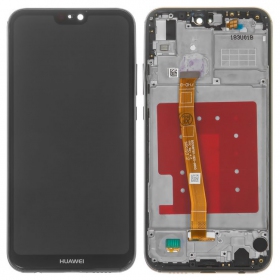 Huawei P20 Lite ekraan (mustad) (koos raamiga)