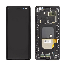 Sony Xperia XZ3 H8416 / H9436 ekraan (mustad) (koos raamiga) (kasutatud grade B, originaalne)