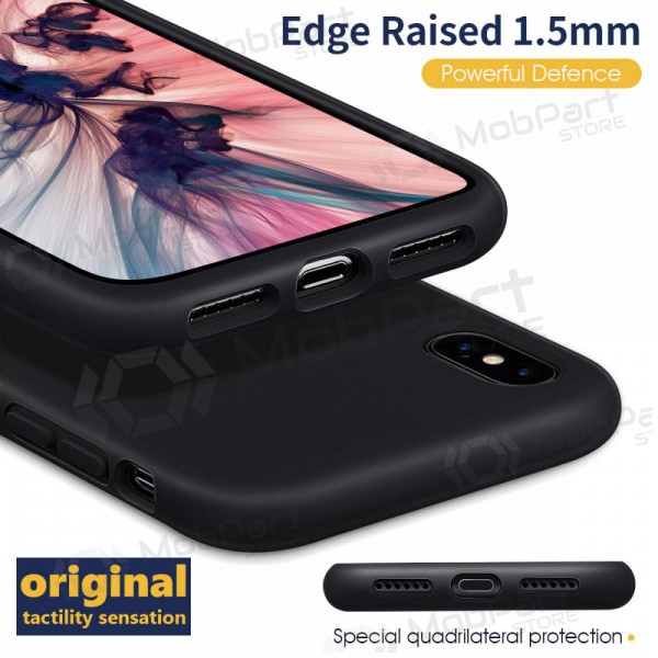 Apple iPhone 11 Pro ümbris - Liquid Silicone 2.0mm (must)