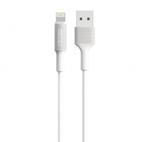 USB kaabel Borofone BX1 Lightning 1.0m (valged)