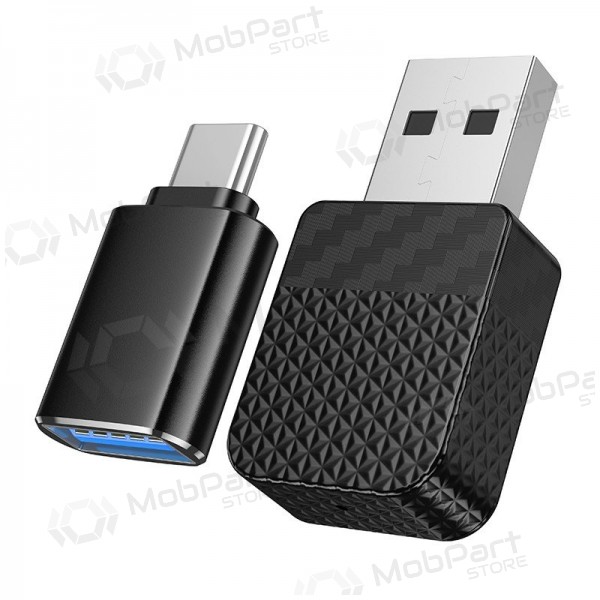 Juodas Hoco HU3 juhtmevaba CarPlay adapter