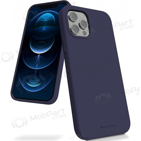 Apple iPhone 11 Pro Max ümbris Mercury - Silicone Case (tumesinine)