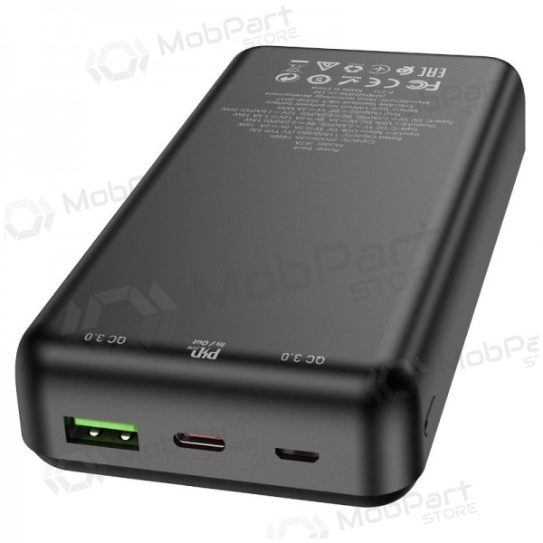 Väline patarei / aku Power Bank Hoco J87A Type-C PD 20W+Quick Charge 3.0 20000mAh mustad