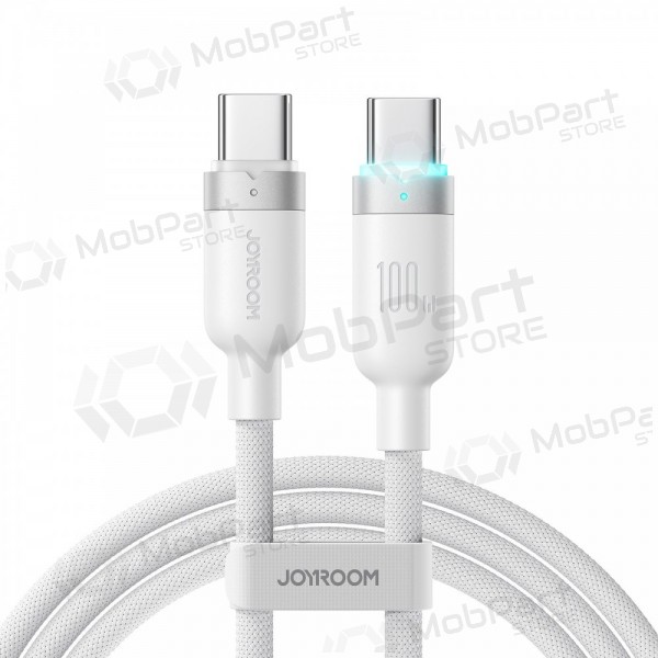USB-C kaabel Joyroom S-A63 USB-C kuni USB-C 1.2 m 100 W valge