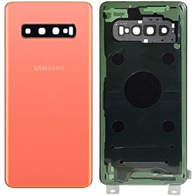 Samsung G973 Galaxy S10 patareipesade kaas (tagakaas) roosi värvi (Flamingo Pink) (kasutatud grade C, originaalne)