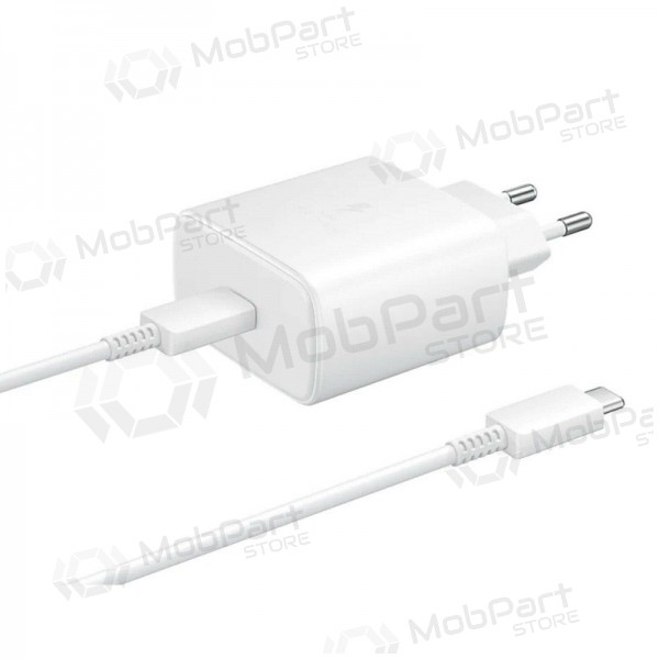 Laadija Samsung EP-TA845 45W + Type-C kaabel 25W valged