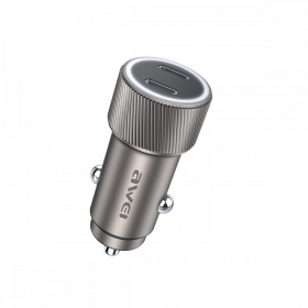 Autolaadija Awei C-858 33W 2xUSB-C mustad