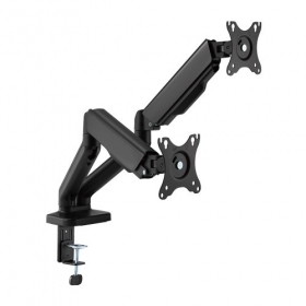 Dviejų 17”-32” monitorių spyruoklinis laikiklis, mustad
