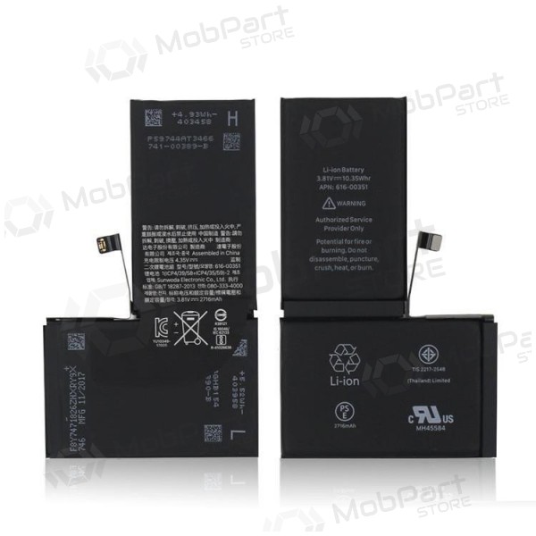 Apple iPhone X patarei / aku (2716mAh) (kasutatud grade A, originaalne)