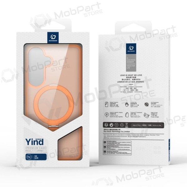Samsung Galaxy S26 Ultra ümbris - Dux Ducis Yind Magnetic Stand (oranž)