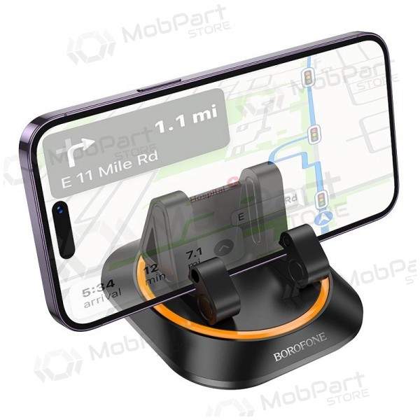 Auto telefonihoidja Borofone BH116 (dashboard) mustad
