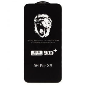 LCD apsauginis stikliukas 9D Gorilla Apple iPhone 16 Plus mustad