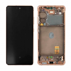 Samsung G780F Galaxy S20 FE ekraan (Cloud Orange) (koos raamiga) (service pack) (originaalne)
