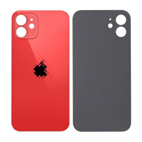 Apple iPhone 12 patareipesade kaas (tagakaas) (punane) (bigger hole for camera)