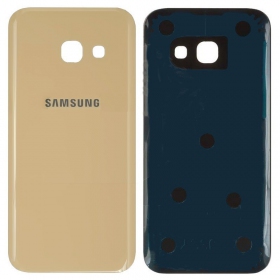 Samsung A320 Galaxy A3 2017 patareipesade kaas (tagakaas) (kuldsed) (kasutatud grade C, originaalne)