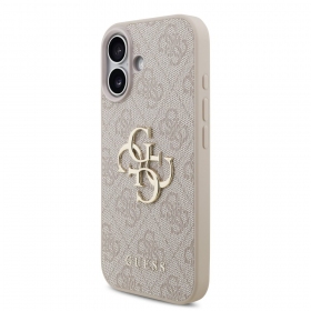 Apple iPhone 17 ümbris - Guess PU 4G Metal Logo (hall)