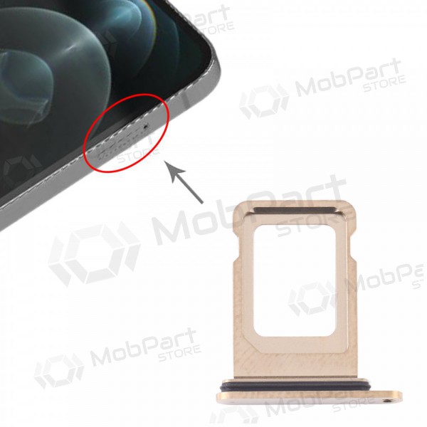 Apple iPhone 12 Pro / 12 Pro Max SIM kaardi hoidja (kuldsed) Apple iPhone 12 Pro / 12 Pro Max SIM kaardi hoidja (kuldsed)