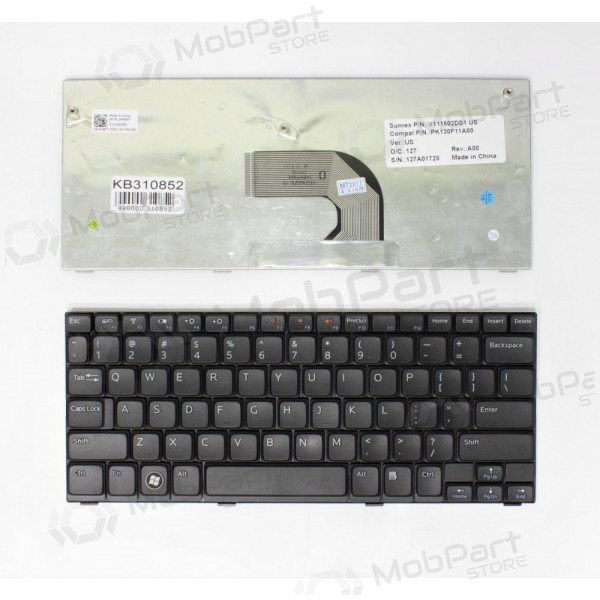 DELL Inspiron Mini 10: 1012 klaviatuur DELL Inspiron Mini 10: 1012 klaviatuur