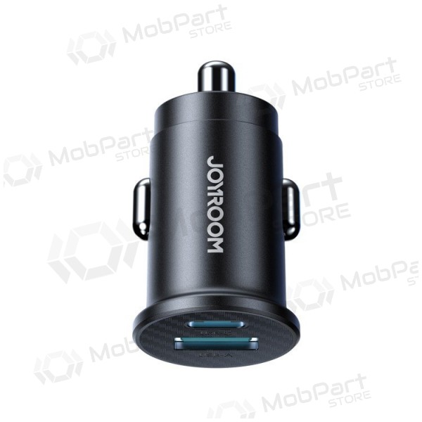 Autolaadija Joyroom JR-CCN16 USB-A/USB-C 15W mustad