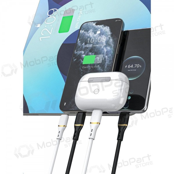 USB-C kaabel Dudao L25C USB-C kuni USB-C 1 m 60 W must