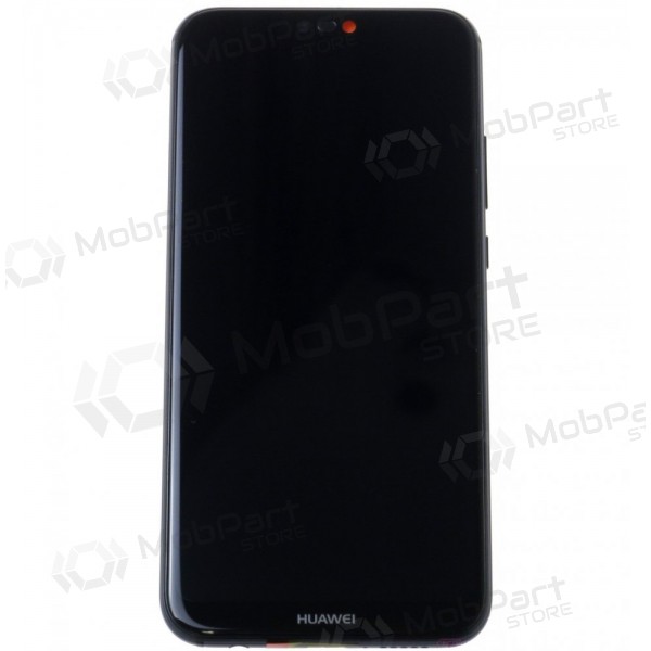 Huawei P20 Lite ekraan (mustad) (koos raamiga ja patarei / aku) (service pack) (originaalne)