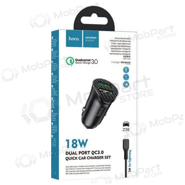 Autolaadija HOCO Z39 USB + 