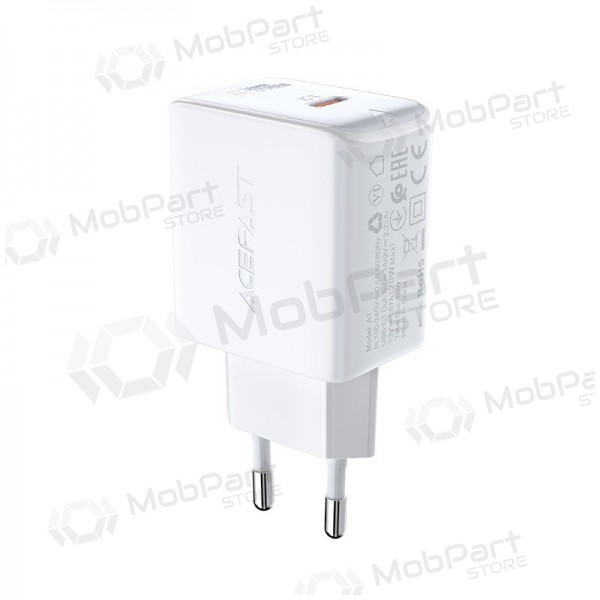 Laadija buitinis Acefast A1 PD20W USB-C valged
