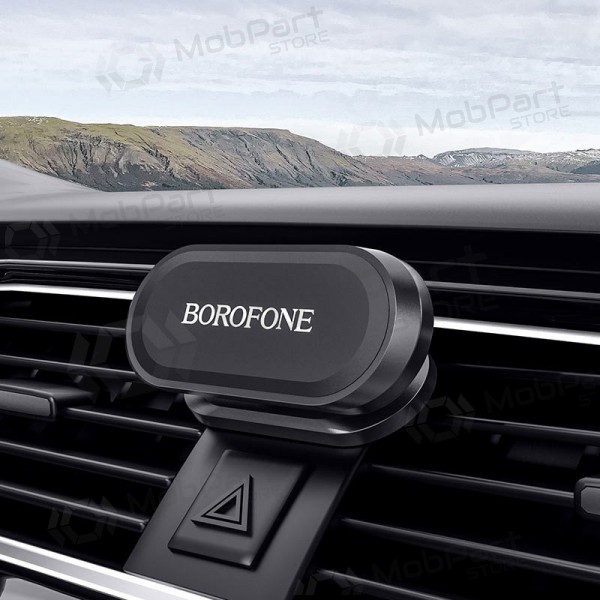 Automobilinis Universaalne telefono laikiklis Borofone BH29 klijuojamas ant panelės, magnetinis, mustad