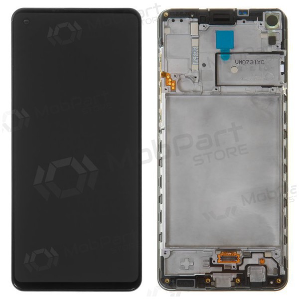 Samsung Galaxy A21s ekraan (mustad) (koos raamiga) (originaalne) Samsung Galaxy A21s ekraan (mustad) (koos raamiga) (originaalne)