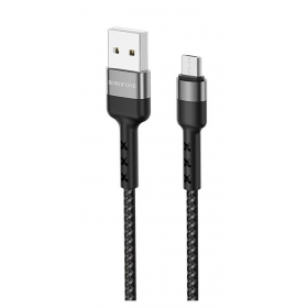 USB kaabel Borofone BX34 microUSB 1.0m (mustad)