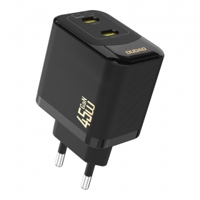 Telefoni laadija Dudao A28P 45 W GaN 2x USB-C must