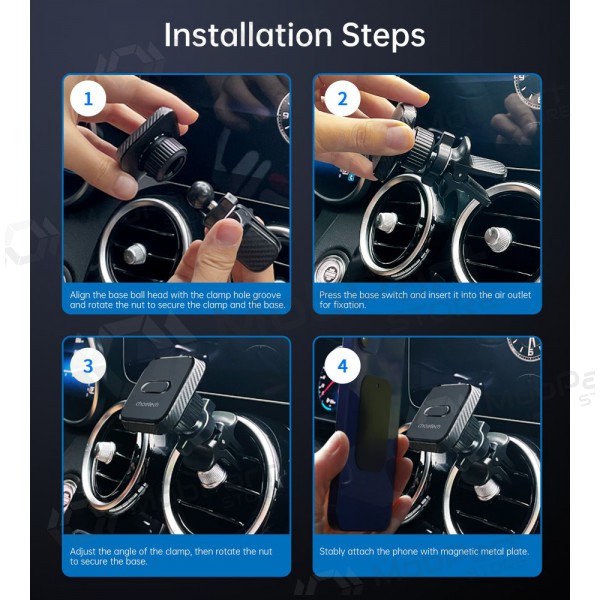 Auto telefonihoidja Choetech H042 mustad