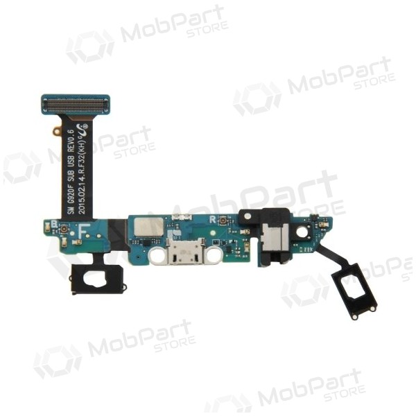 Samsung G920F Galaxy S6 laadimispesa ja mikrofoni liides (laadimisliides)