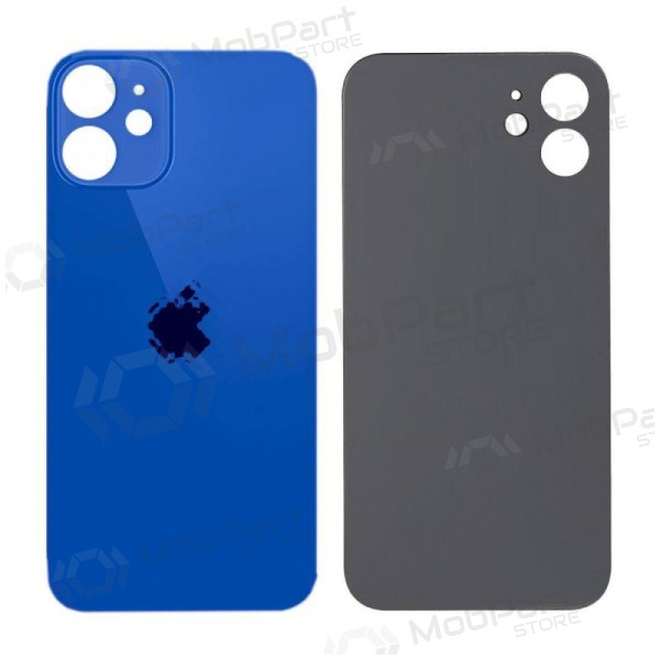 Apple iPhone 12 mini patareipesade kaas (tagakaas) (sinised) (bigger hole for camera) Apple iPhone 12 mini patareipesade kaas (tagakaas) (sinised) (bigger hole for camera)