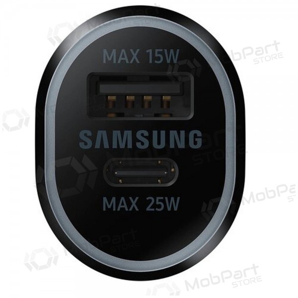 Laadija automobilinis originaalne Samsung EP-L4020NBEGEU 1xType-C 1xUSB-A mustad pakendis 40W