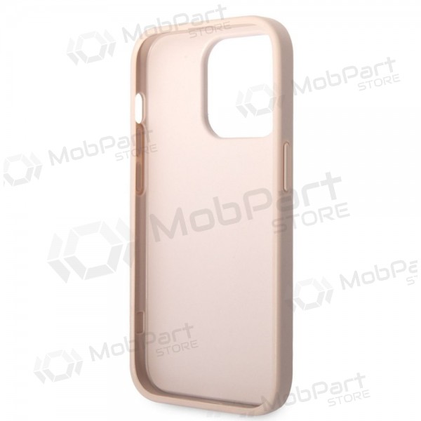 Apple iPhone 14 Pro Max ümbris - Guess PU 4G Metal Logo (roosa)