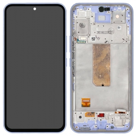 Samsung Galaxy A54 5G ekraan (lilla) (koos raamiga) (originaalne)