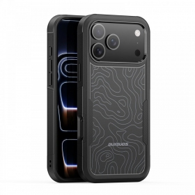 Apple iPhone 17 Pro, 18 Pro ümbris - Dux Ducis Shld must (Contour Pattern)