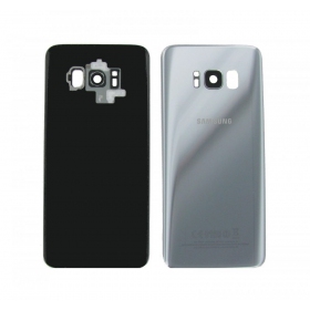 Samsung G955F Galaxy S8 Plus patareipesade kaas (tagakaas) hõbedased (Arctic silver) (kasutatud grade B, originaalne)