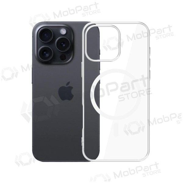 Apple iPhone 16 Pro ümbris "3MK Clear MagCase" (läbipaistev)