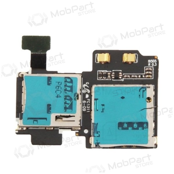 Samsung i9500 Galaxy S4 / i9505 Galaxy S4 SIM ja microSD kaarts lizdo liides Samsung i9500 Galaxy S4 / i9505 Galaxy S4 SIM ja microSD kaarts lizdo liides