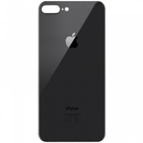 Apple iPhone 8 Plus patareipesade kaas (tagakaas) hall (space grey) (bigger hole for camera)
