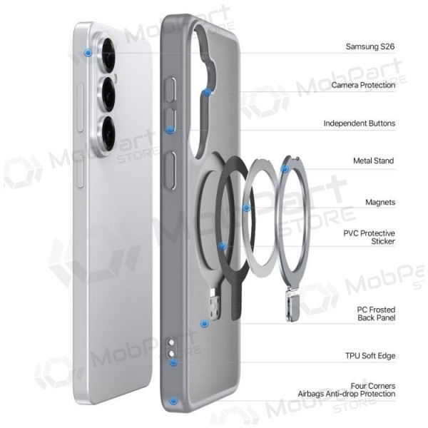 Samsung Galaxy S26 Ultra ümbris - Dux Ducis Yind Magnetic Stand (hall)