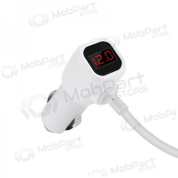 Autolaadija - šakotuvas Hoco Z13 2xUSB 3xconnector Autolaadija - šakotuvas Hoco Z13 2xUSB 3xconnector