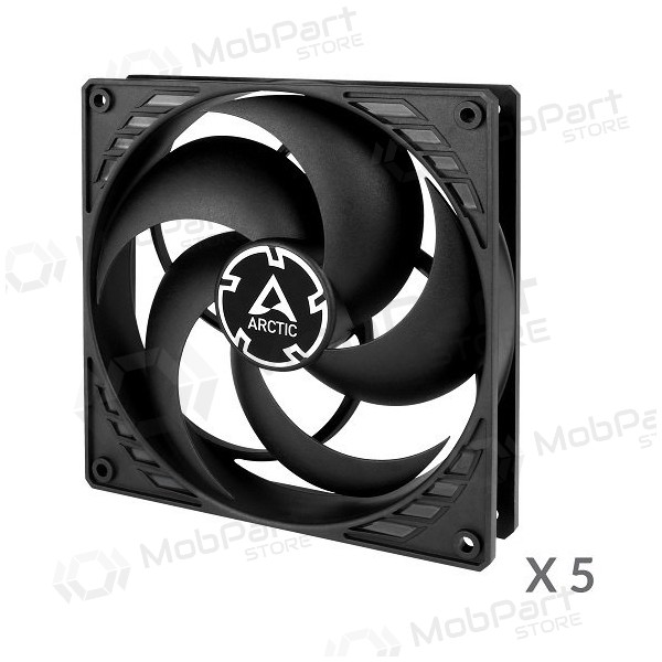 ARCTIC P14 korpuso ventiliatoriai, 3-pin, 140mm, juodi, 5 tk. ARCTIC P14 korpuso ventiliatoriai, 3-pin, 140mm, juodi, 5 tk.