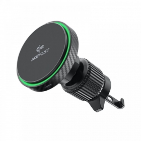 Automobilinis laikiklis-laadija Acefast D33 MagSafe 15W mustad