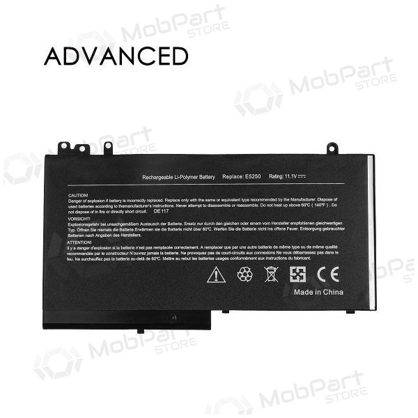 DELL RYXXH, 3600mAh sülearvuti aku, Advanced DELL RYXXH, 3600mAh sülearvuti aku, Advanced