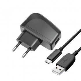 Telefonilaadija Blue Star TFK-TC-1095B 10 W USB-A USB-A-st USB-C-kaabliga must