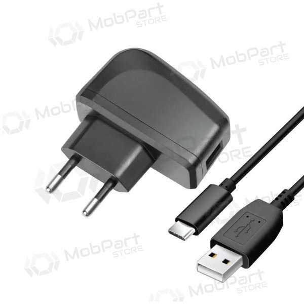Telefonilaadija Blue Star TFK-TC-1095B 10 W USB-A USB-A-st USB-C-kaabliga must